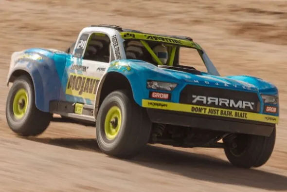 MOJAVE GROM MEGA 380 4X4 - RTR SHORT COURSE 1:16 - BLU/BIANCO