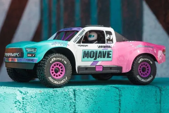 MOJAVE GROM 223S BLX BRUSHLESS 4X4 - RTR SHORT COURSE 1:16 - VERDE ACQUA