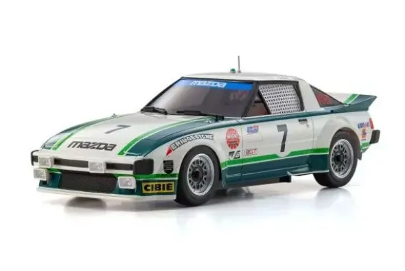 MR-04 RWD SERIES - MADZA SAVANNA RX-7 DAYTONA '79 NO.7 - RTR ON-ROAD 1:27 - VERDE