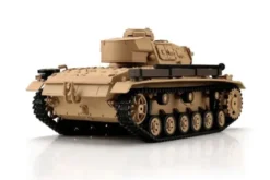 PANZER III AUSF. H SABBIA PALLINI / INFRAROSSI 1:16 - CINGOLI IN METALLO