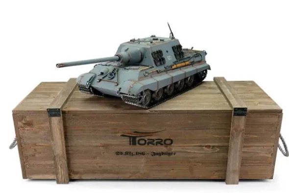 PRO-EDITION JAGDTIGER - GRIGIO - INFRAROSSI 1:16 - FUMO CANNONE