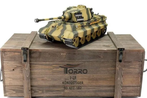 PRO-EDITION KING TIGER - PALLINI 1:16 - MIMETICO - FUMO CANNONE