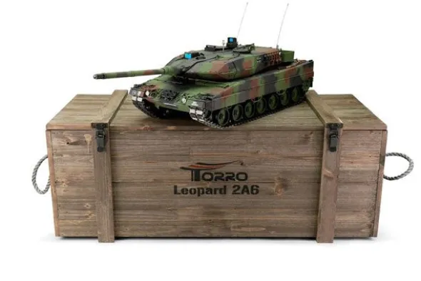 PRO-EDITION LEOPARD 2A6 NATO - MIMETICO - INFRAROSSI 1:16 - FUMO CANNONE