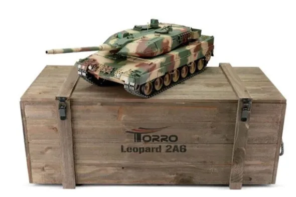PRO-EDITION LEOPARD 2A6 - PALLINI 1:16 - MIMETICO - FUMO CANNONE
