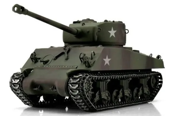 PRO-EDITION M4A3 SHERMAN 76MM MIMETICO - INFRAROSSI 1:16 - ALTA PRECISIONE