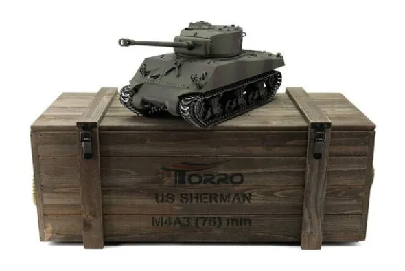 PRO-EDITION M4A3 SHERMAN 76MM MIMETICO - INFRAROSSI 1:16 - FUMO CANNONE