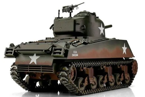 PRO-EDITION M4A3 SHERMAN 75MM VERDE - INFRAROSSI 1:16 - ALTA PRECISIONE