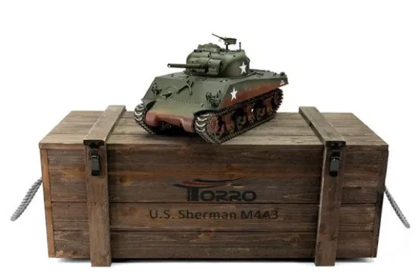 PRO-EDITION M4A3 SHERMAN 76MM VERDE - INFRAROSSI 1:16 - FUMO CANNONE