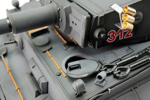 PRO-EDITION TIGER 1 EARLY VERSION - PALLINI 1:16 - FUMO CANNONE
