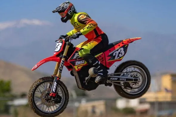 PROMOTO MX - RTR MOTO 1:4 ROSSO