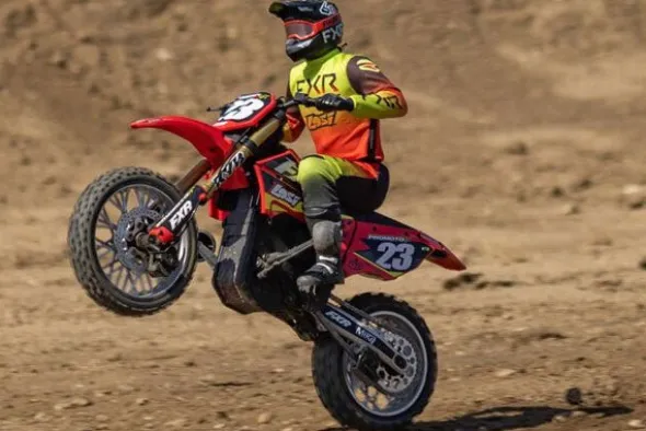 PROMOTO MX - RTR MOTO 1:4 ROSSO