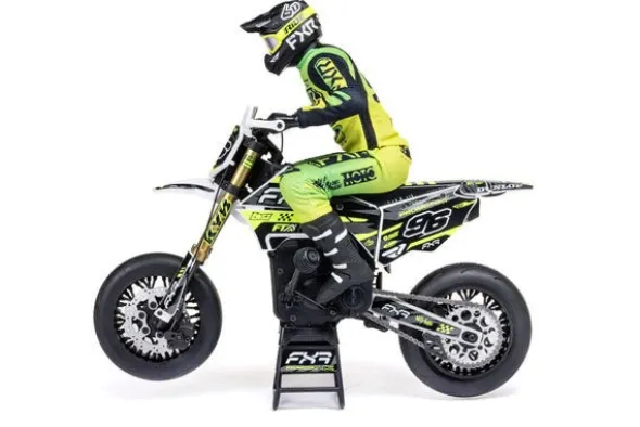 PROMOTO SM FXR SUPERMOTO + BATTERIA E CARICABATTERIA - RTR MOTO 1:4 BIANCO