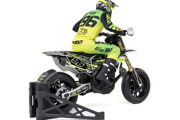 PROMOTO SM FXR SUPERMOTO + BATTERIA E CARICABATTERIA - RTR MOTO 1:4 BIANCO
