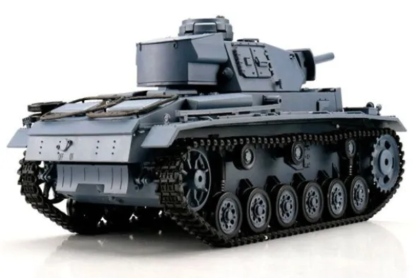 PZKPFW III VERSION L GRIGIO PALLINI / INFRAROSSI 1:16 - CINGOLI METALLO