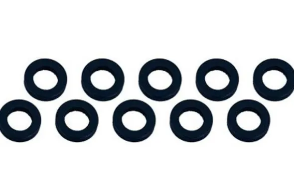RASAMENTO M3 x 6 x 1 mm ALLUMINIO - 10 PEZZI - NERO