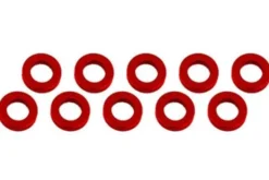 RASAMENTO M3 x 6 x 1 mm ALLUMINIO - 10 PEZZI - ROSSO