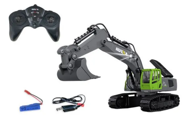 RC 1558 - ESCAVATORE 11CH VERDE 1:18