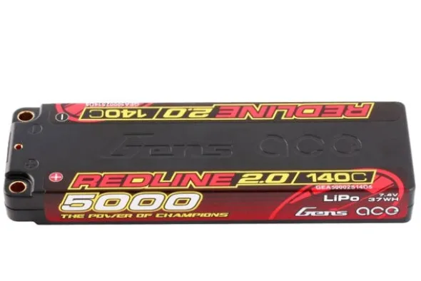 REDLINE 2.0 LOW PROFILE BATTERIA LIPO 2S HV 7.6V-5000-140C