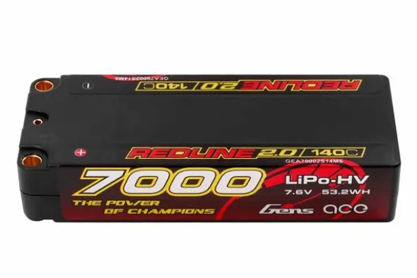 REDLINE 2.0 MID SIZE BATTERIA LIPO 2S HV 7.6V-7000-140C