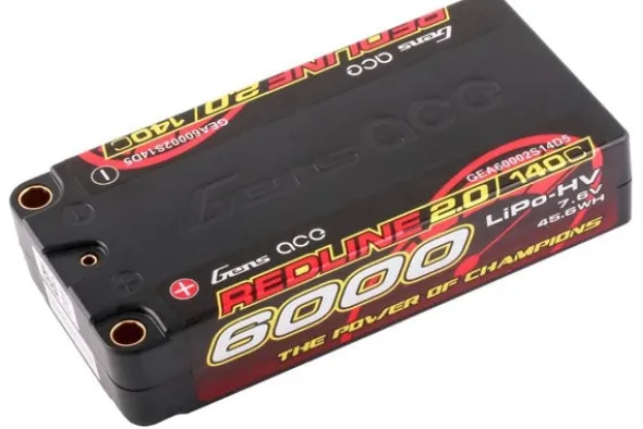 REDLINE 2.0 SHORTY BATTERIA LIPO 2S HV 7.6V-6000-140C