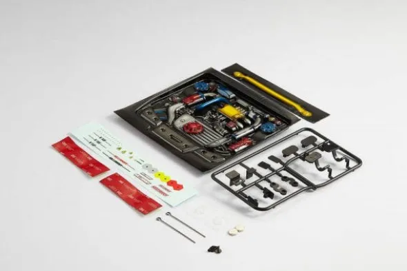 RIPRODUZIONE MOTORE TIPO E 1:10 IN LEXAN