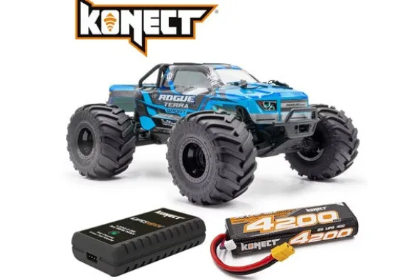 ROGUE TERRA SPORT (SERVO 15KG) BRUSHLESS PACK - RTR MONSTER TRUCK 1:10 - BLU