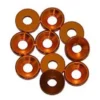 RONDELLA CONICA M3 ALLUMINIO - 10 PEZZI - ARANCIONE