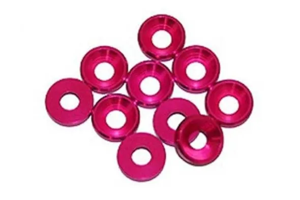 RONDELLA CONICA M3 ALLUMINIO - 10 PEZZI - ROSA