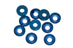 RONDELLA CONICA M4 ALLUMINIO - 10 PEZZI - BLU