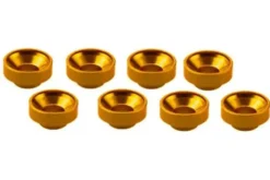 RONDELLA SERVOCOMANDO M3 ALLUMINIO - 8 PEZZI - ARANCIONE