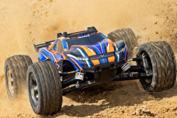 RUSTLER 4WD VXL-3S EXTREME HD TSM TQI - RTR MONSTER TRUCK 1:10 - ORANGE