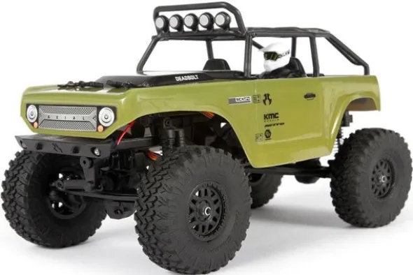 SCX24 DEADBOLT 4X4 - RTR ROCK CRAWLER 1:24 - VERDE