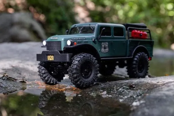 SCX24 DODGE POWER WAGON 4X4 - RTR CRAWLER 1:24 - VERDE