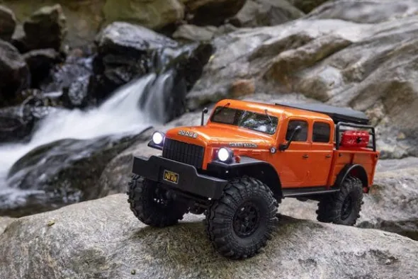 SCX24 DODGE POWER WAGON 4X4 - RTR CRAWLER 1:24 - ARANCIO