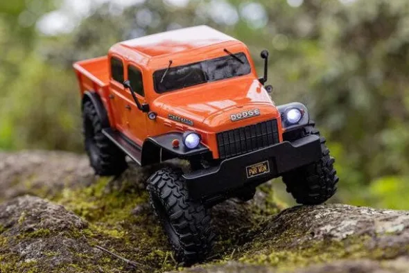 SCX24 DODGE POWER WAGON 4X4 - RTR CRAWLER 1:24 - ARANCIO
