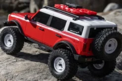 SCX24 FORD BRONCO 4X4 BRUSHED + BATTERIA E CARICABATTERIA - RTR SCALER 1:24 - ROSSO