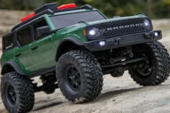 SCX24 FORD BRONCO 4X4 BRUSHED + BATTERIA E CARICABATTERIA - RTR SCALER 1:24 - VERDE