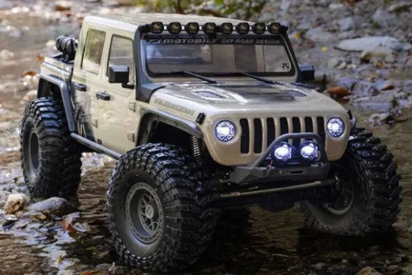SCX10 III MOTOBILT WAYPOINT JEEP JT GLADIATOR 4X4 BRUSHED - RTR CRAWLER 1:10 - BROWN