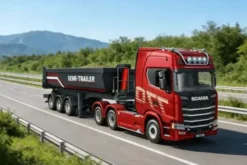 SEMIRIMORCHIO CASSONE RIBALTABILE 3 ASSI PER 770S - 1:18