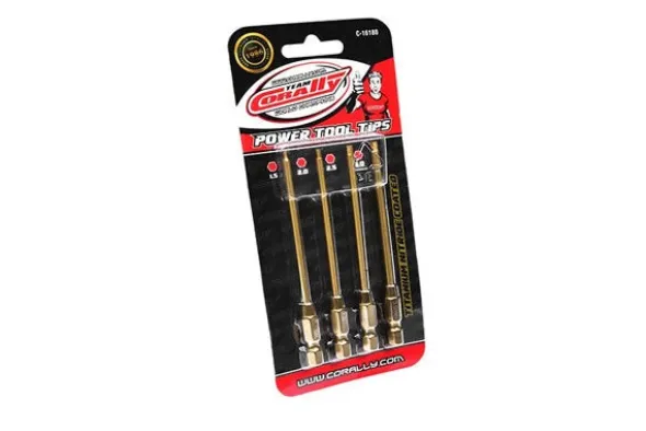 SET INSERTI PER AVVIATORE 5,5mm GIRAVITI ESAGONALI DA 1,5 A 3mm - 4 PEZZI