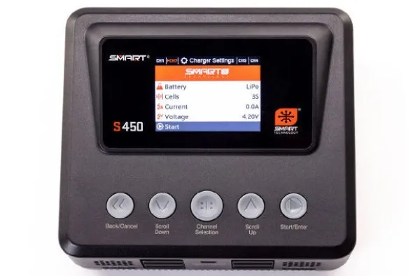 S450 G2 SMART CHARGER - AC/DC 4x50W LIPO 1/6S NIMH 1/16S NI-XX