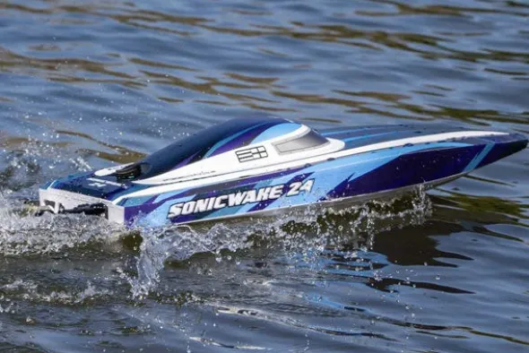 SONICWAKE 24" - DEEP V - RTR MOTOSCAFO - BLU