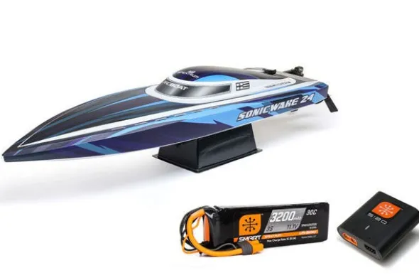 SONICWAKE 24" - DEEP V - RTR MOTOSCAFO - BLU
