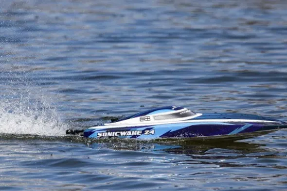 SONICWAKE 24" - DEEP V - RTR MOTOSCAFO - BLU