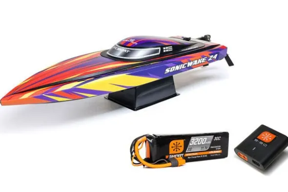 SONICWAKE 24" - DEEP V - RTR MOTOSCAFO - ROSSO