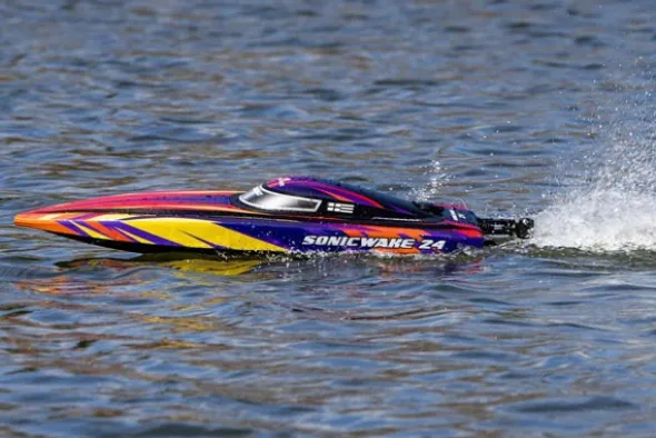SONICWAKE 24" - DEEP V - RTR MOTOSCAFO - ROSSO