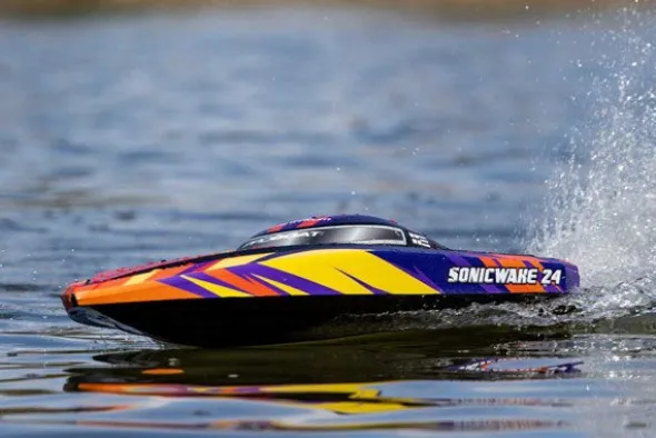 SONICWAKE 24" - DEEP V - RTR MOTOSCAFO - ROSSO