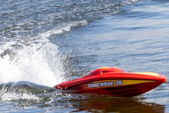 SONICWAKE V3 36" - RTR MOTOSCAFO - ROSSO