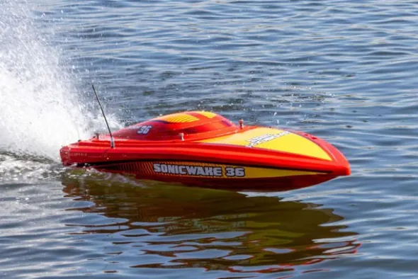 SONICWAKE V3 36" - RTR MOTOSCAFO - ROSSO
