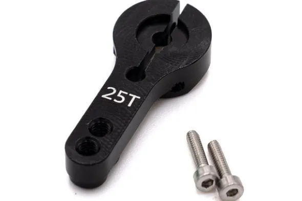 SQUADRETTA ALLUMINIO 25 DENTI - NERO